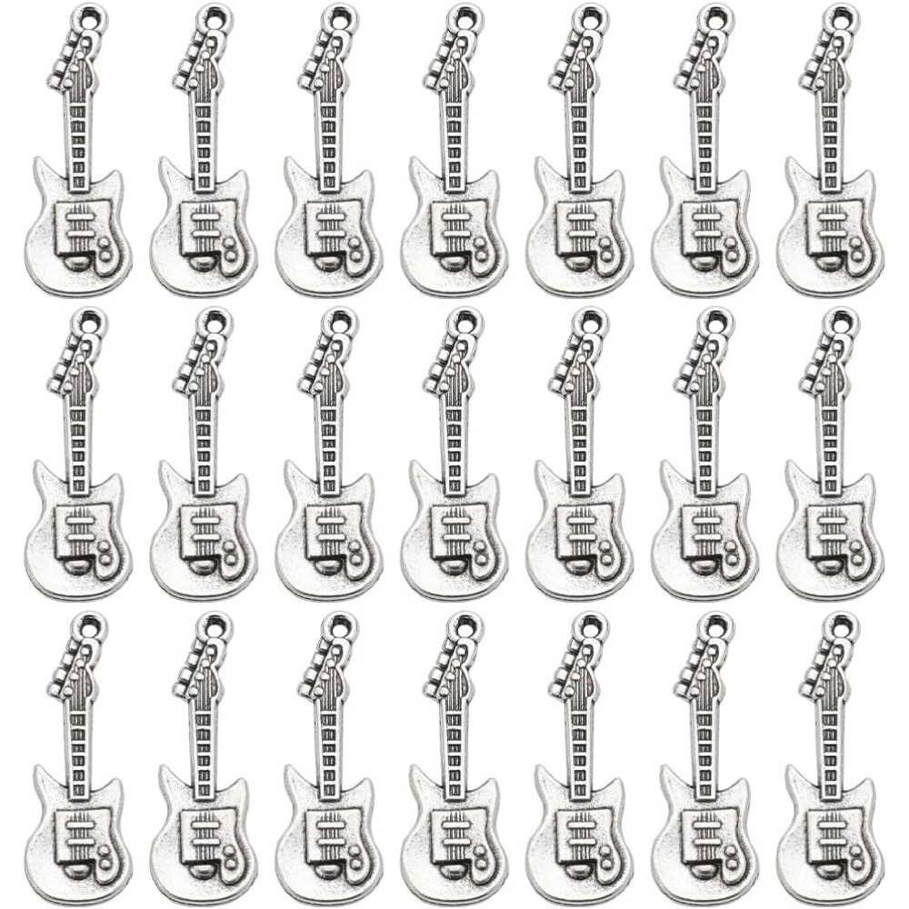 Musical Instrument Guitar - 1 pudełko 50 sztuk Vintage gitara