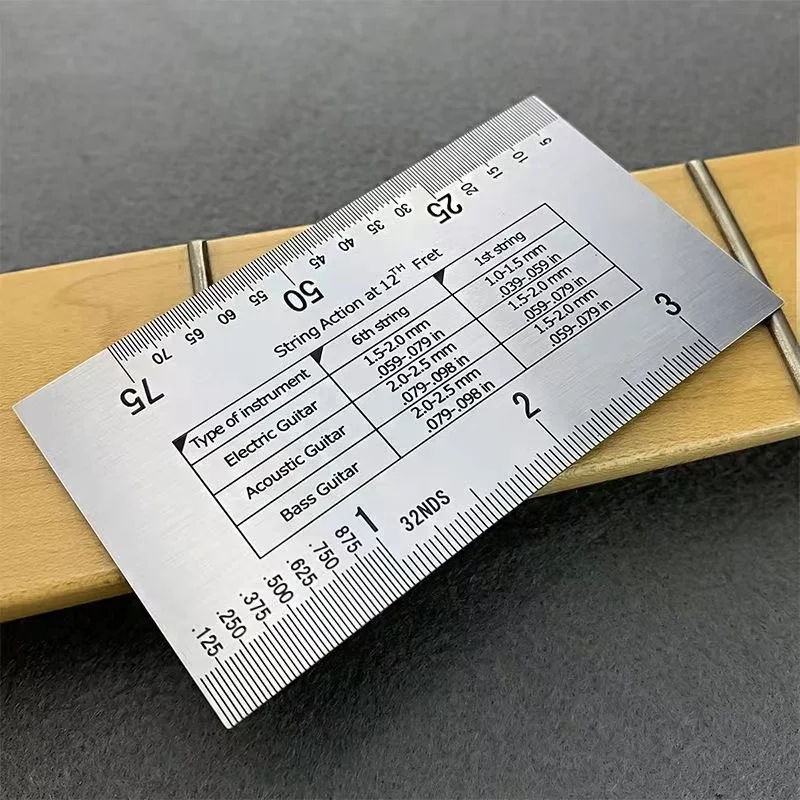 Musical Instrument Mandolin - Miwayer String Action Ruler Gauge, narzędzie