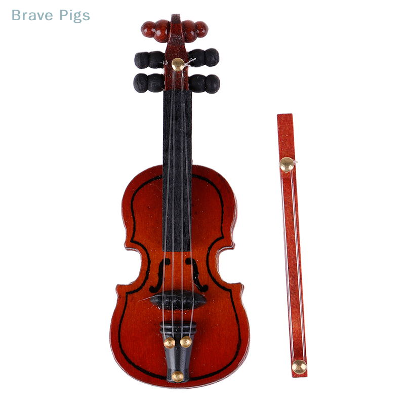 Musical Instrument Old - Domek dla lalek Skrzypce Mini drewniane
