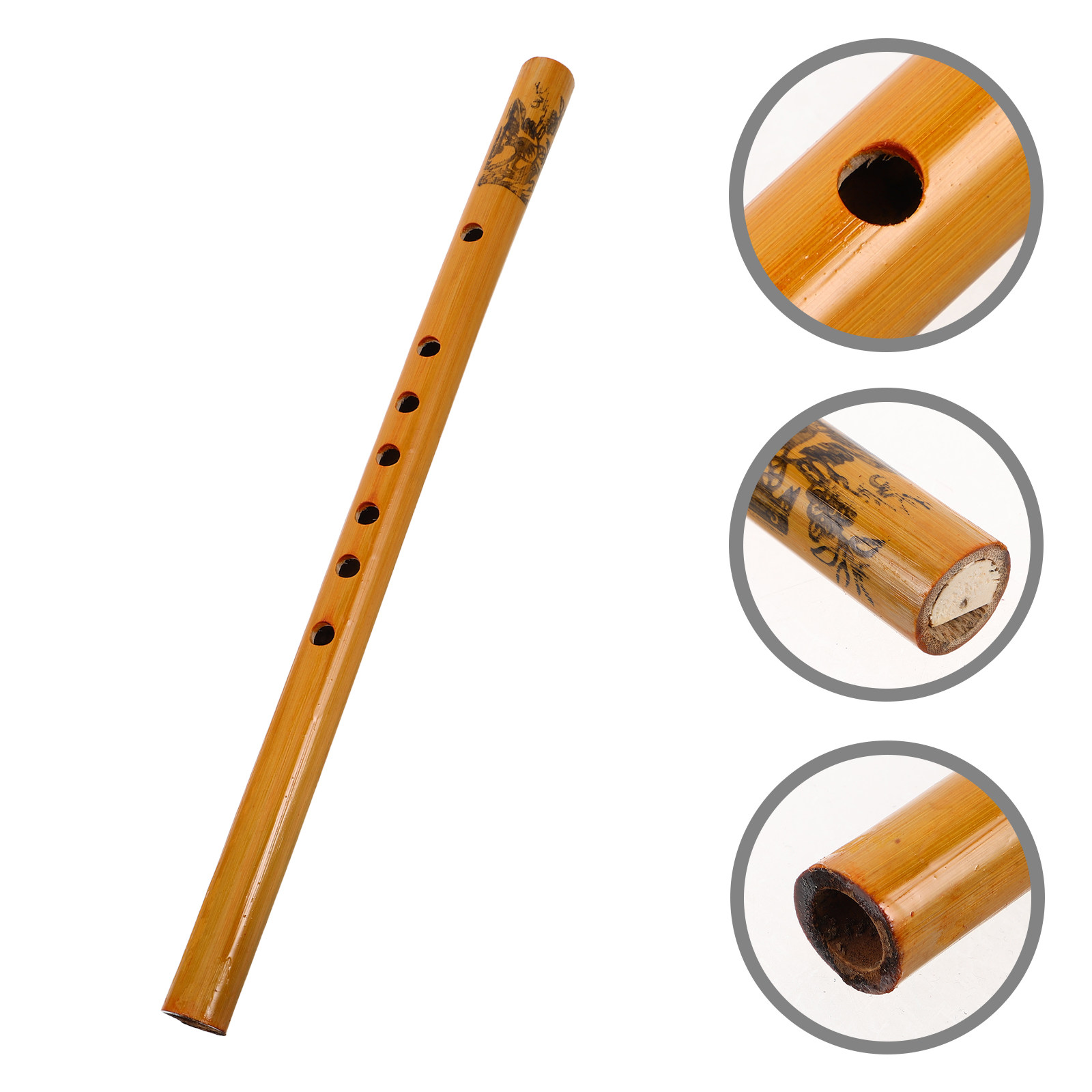 Musical Instrument Recorder - Flet pionowy 33 cm, bambusowy, 7