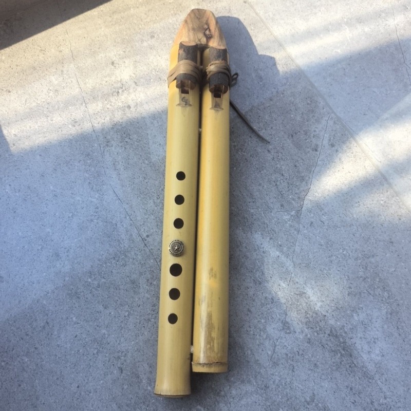 Musical Instrument Indian - Flet podwójny GA, ręcznie robiony indyjski