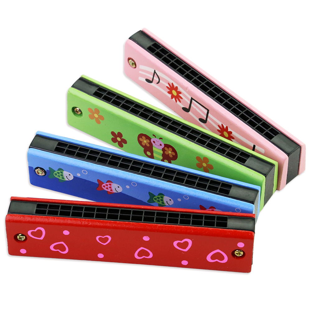 Musical Instrument You Blow - Harmonijka dla dzieci, drewniany instrument muzyczny