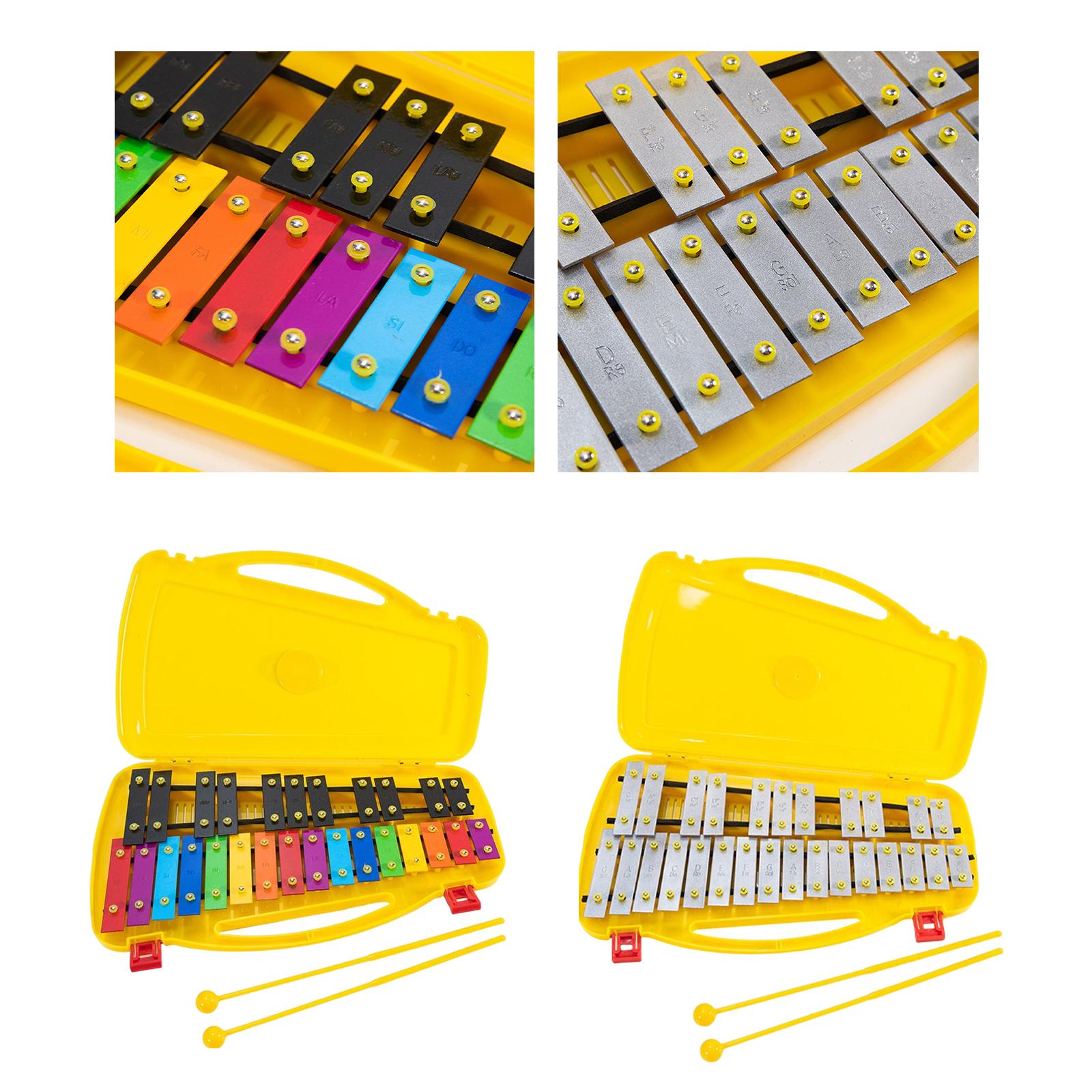 Musical Instrument Glockenspiel - Profesjonalny glockenspiel i dwa młotki z