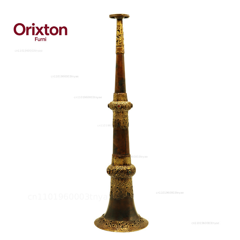 Musical Instrument Old - Ręcznie robiona trąbka Xizang, magiczne narzędzie