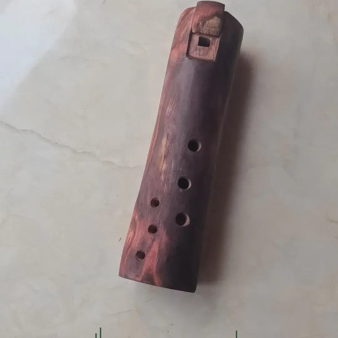 Musical Instrument Indian - Ręcznie robiona drewniana fletka Hainan huanghuali,