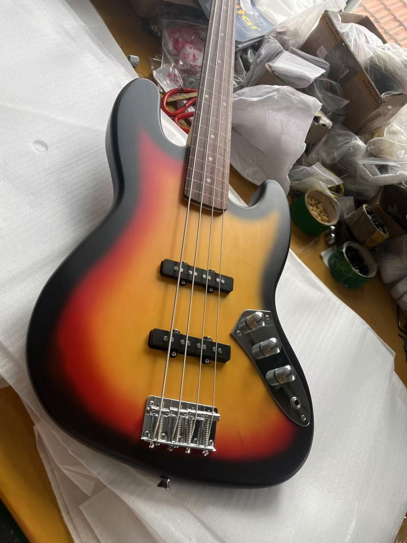 Bass Guitar Fretless - Bezpłatna dostawa wysokiej jakości 4-strunowego basu