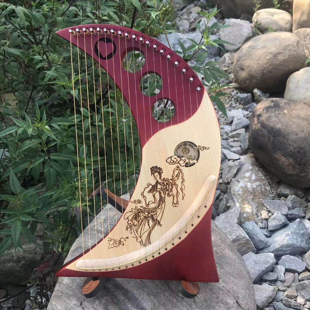Harfa lira z litego drewna w s – Musical Instrument Harp recenzja i cena