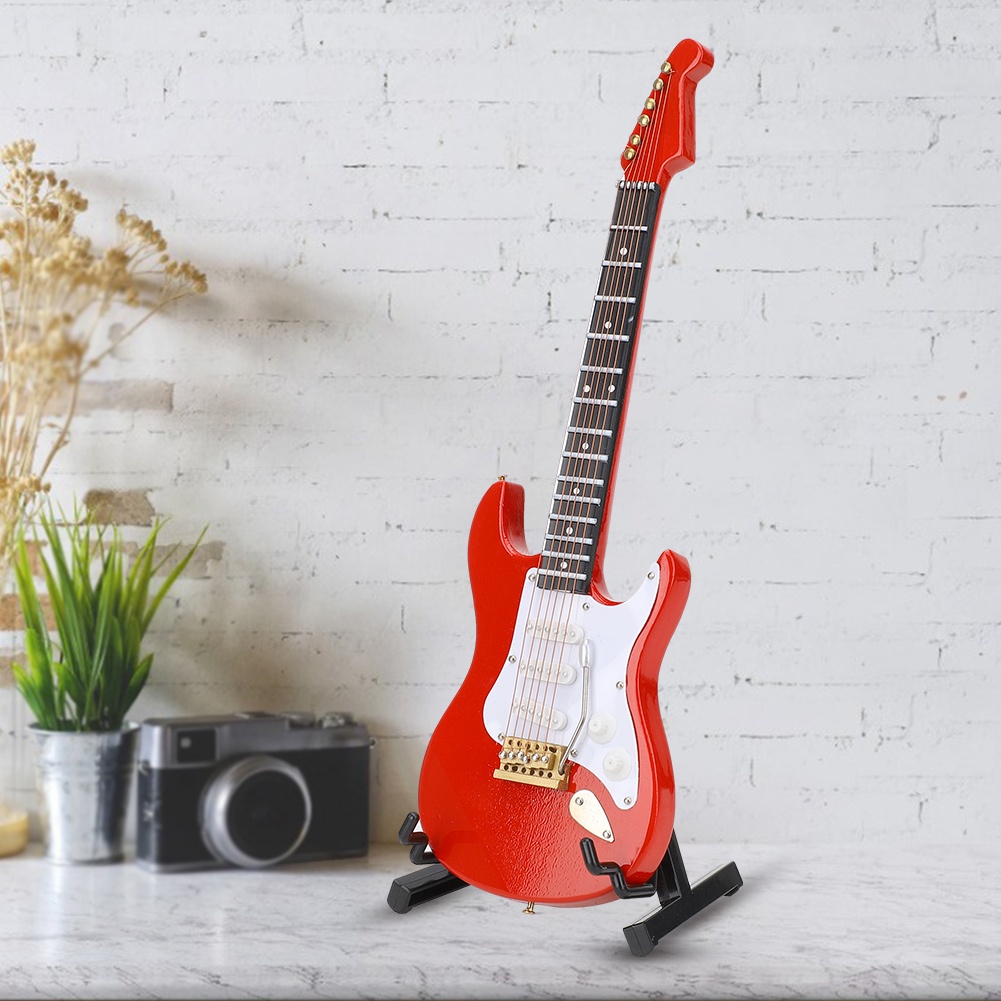 Miniaturowy model czerwonej gi – Musical Instrument Guitar recenzja i cena