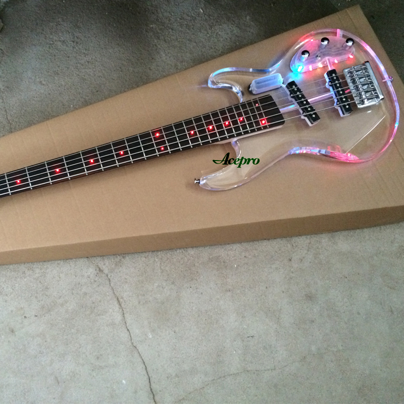 5-strunowa akrylowa gitara bas – Bass Guitar Fretless recenzja i cena