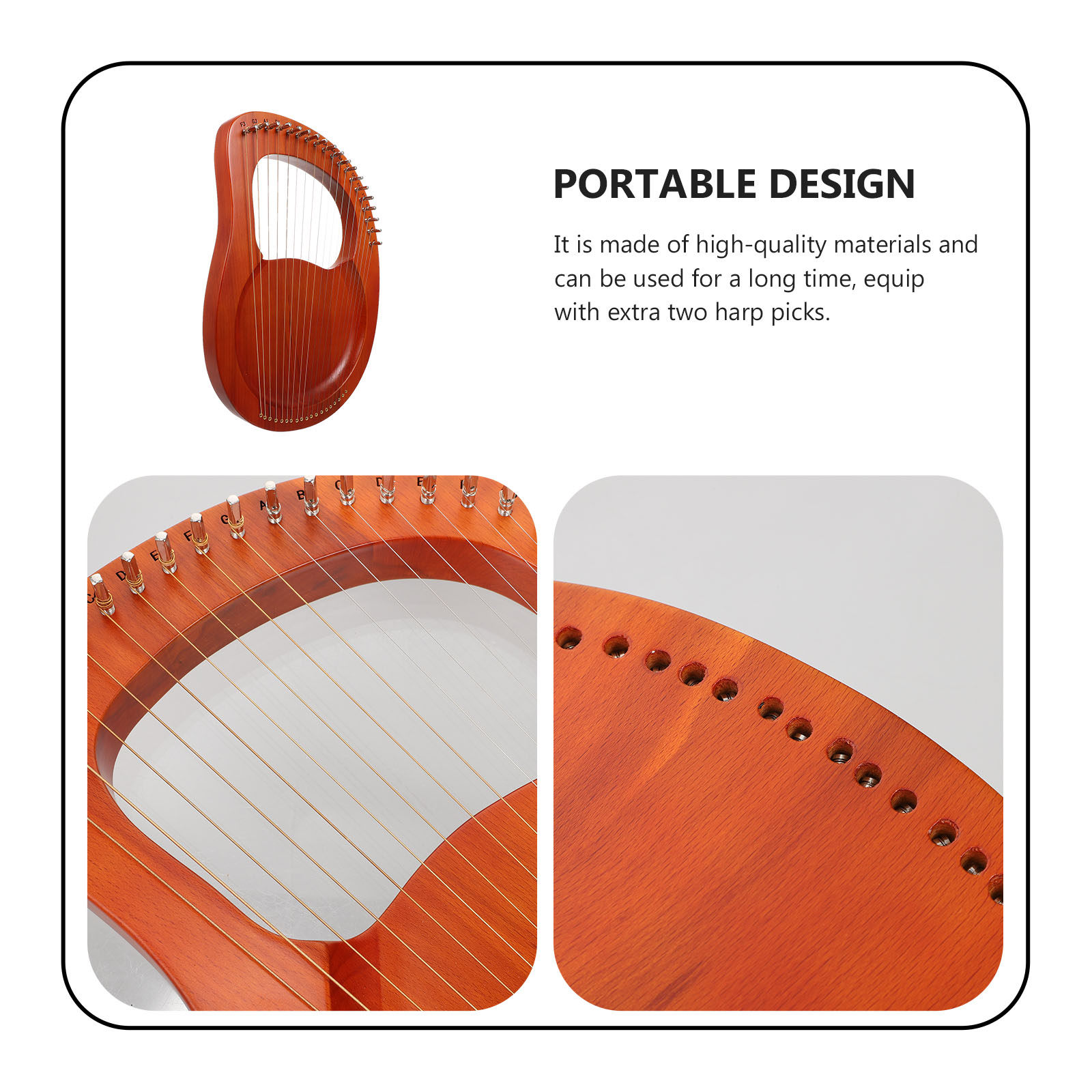 1 zestaw przenośnej harfy liry – Musical Instrument Harp recenzja i cena