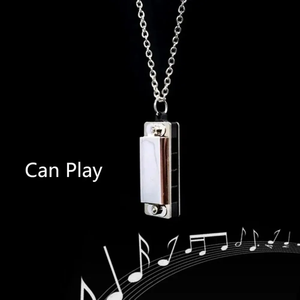 Mini Harmonijka Naszyjnik Męsk – Musical Instrument You Blow recenzja i cena