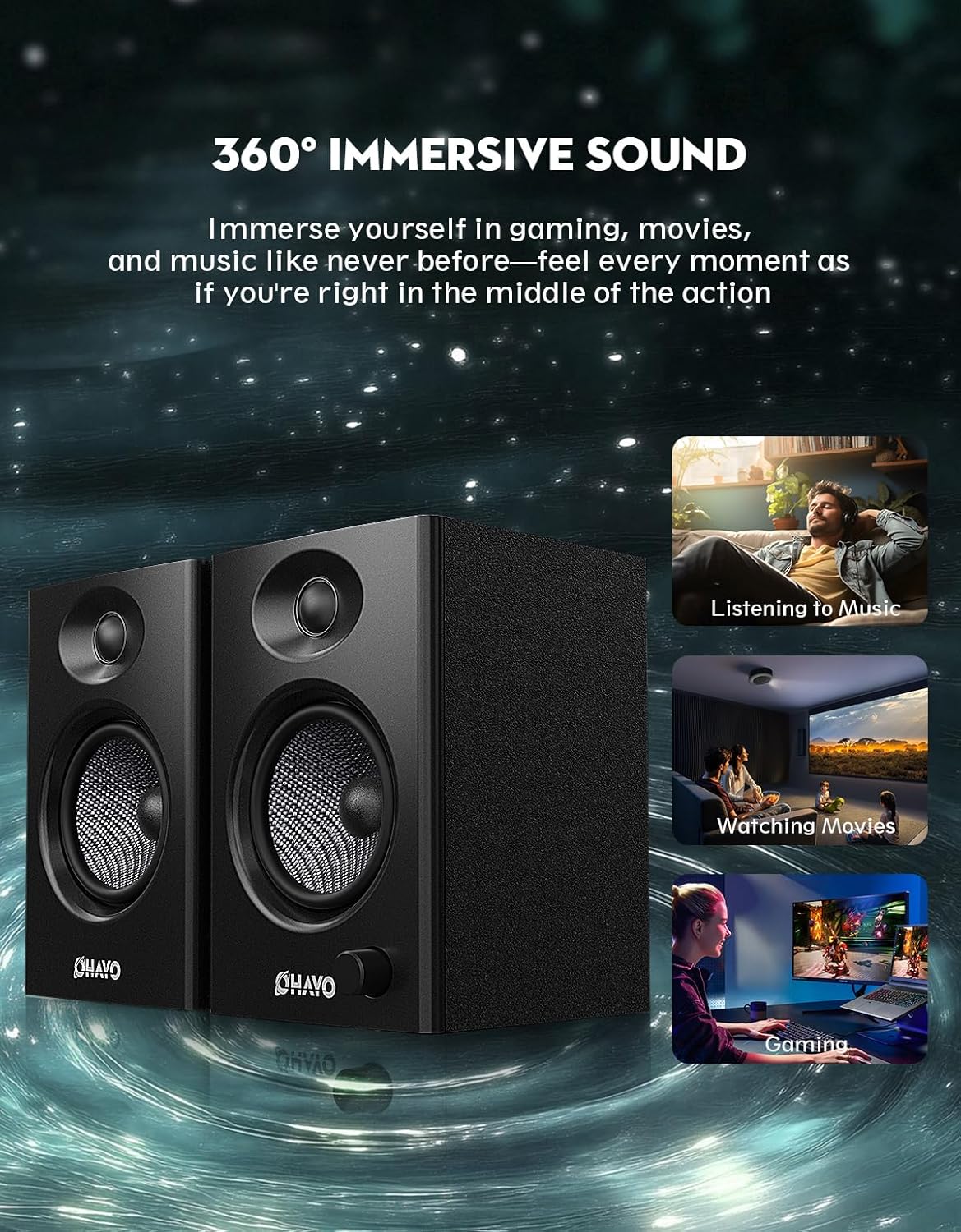 Głośniki komputerowe OHAYO 60W – Musical Instrument Vector recenzja i cena