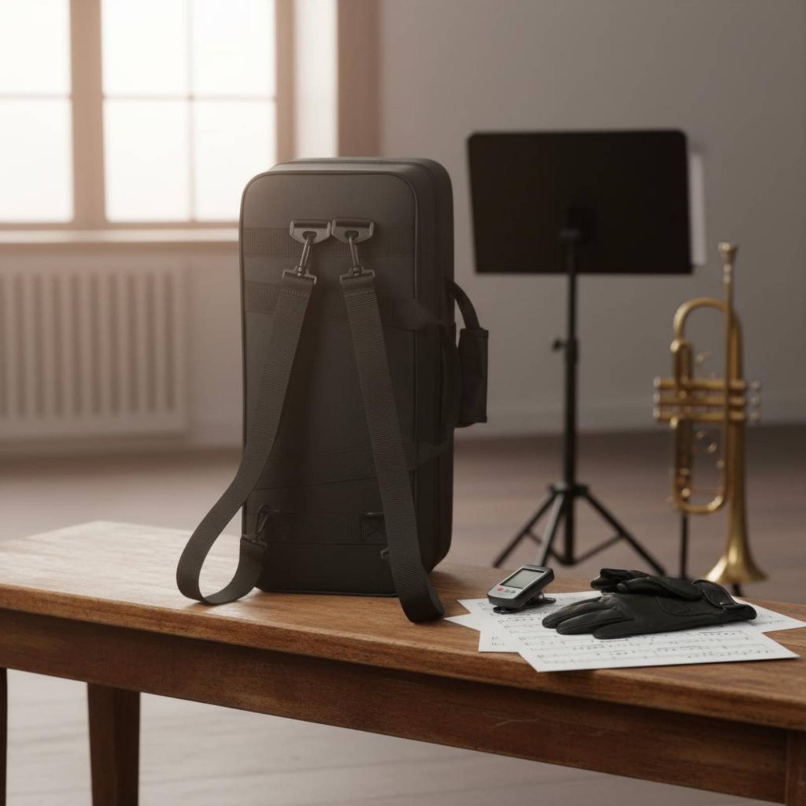 Czarny futerał na trąbkę, pogr – Musical Instrument Bag recenzja i cena