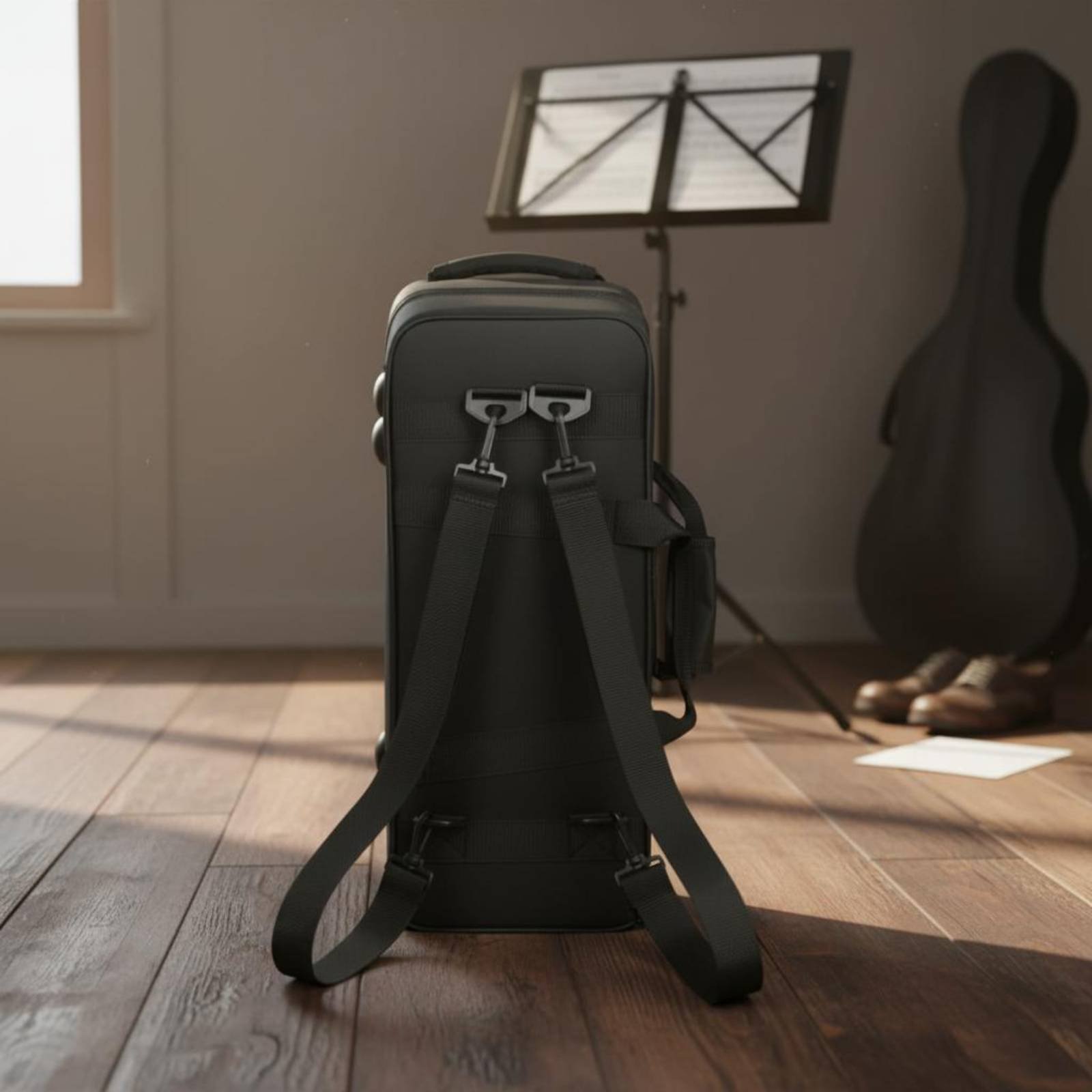 Czarny futerał na trąbkę, pogr – Musical Instrument Bag recenzja i cena
